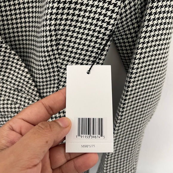 JASON WU Tweed Pattern Faux Wrap Blazer Dress Size Medium NWT - Picture 6 of 12